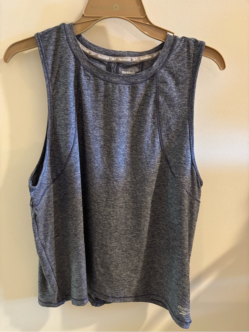 Reebok Women’s Dark Gray Heather Athletic Tank Top